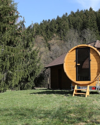mobilní sauna u chaty