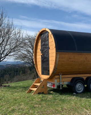 výhledy z mobilní sauny